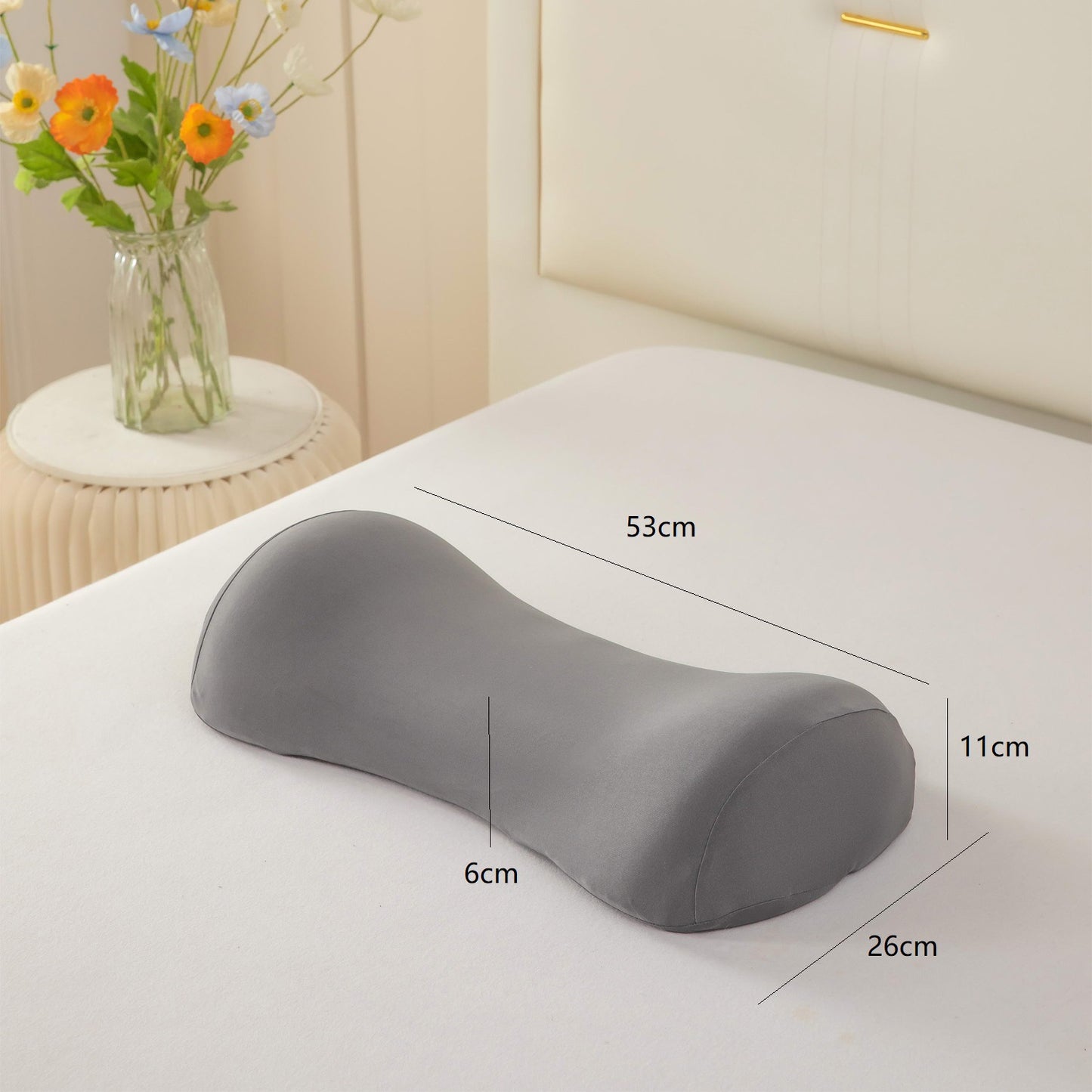 Memory Foam Lumbar Support Pillow for Sleeping Comfort Daily