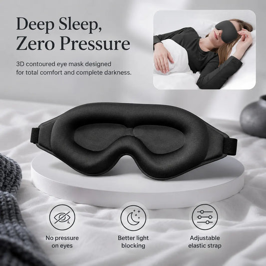 3D Breathable Blackout Eye Mask for Sleep and Travel Rest Vendula Care 4