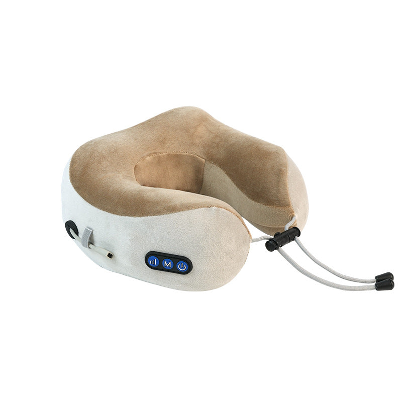Rechargeable Heating Vibration Massage Pillow for Neck Comfort