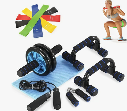 Abdominal Wheel Fitness Combo Set for Core Ab Workouts Kit Vendula Care 09