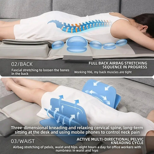 Airbag Massage Cushion for Soothing Full Body Relaxation Vendula care 02