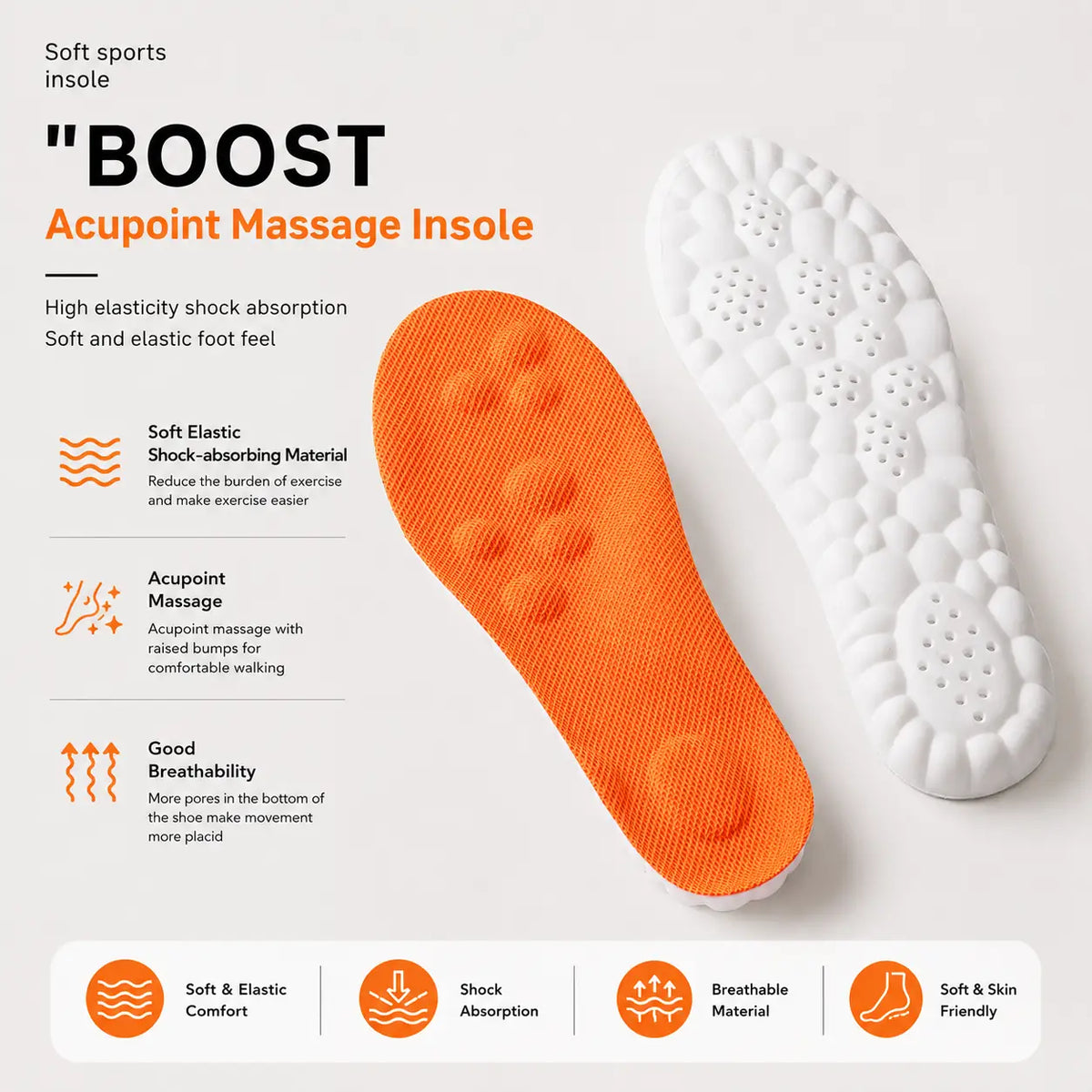 Antibacterial Shock-Absorbing Insole for Sports Shoes Vendula Care 7