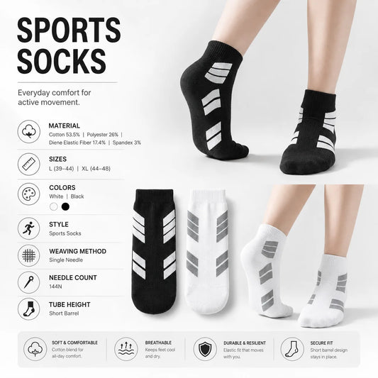 Breathable Anti-Slip Sports Socks for Active Daily Comfort Vendula care 02