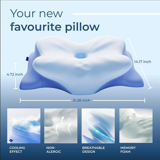 Buy Ergonomic Memory Foam Cervical Pillow for Neck Support Home Vendula Care 3