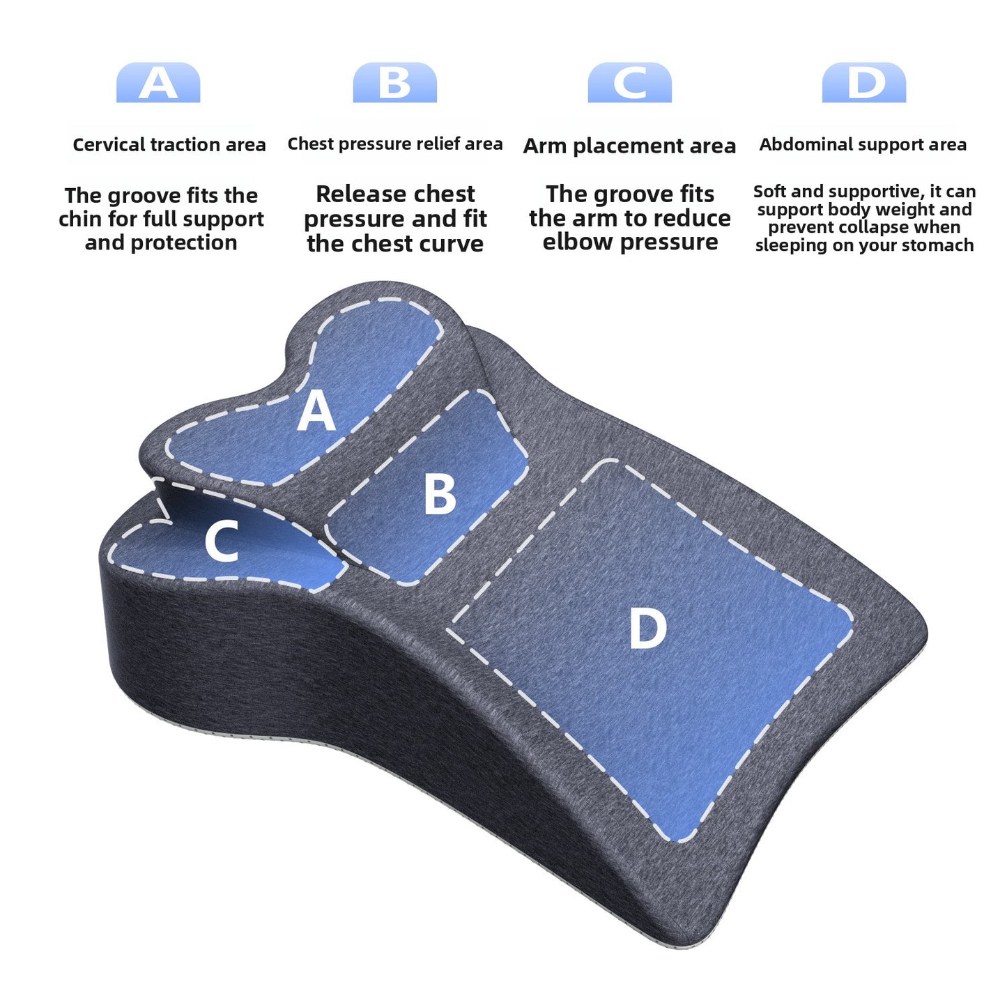 Buy Heart-Shaped Memory Foam Pillow for Couples Comfort Vendula Care 3