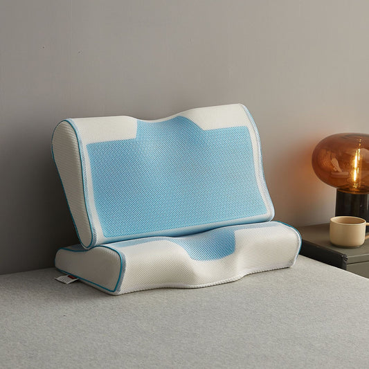 Buy Memory Foam Neck Pillow with Cooling Gel for Neck Support Vendula Care 2