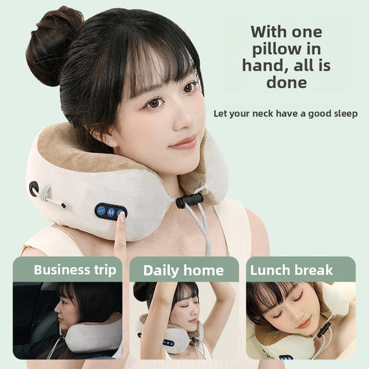 Buy Rechargeable Heating Vibration Massage Pillow for Neck Comfort Vendula Care 2