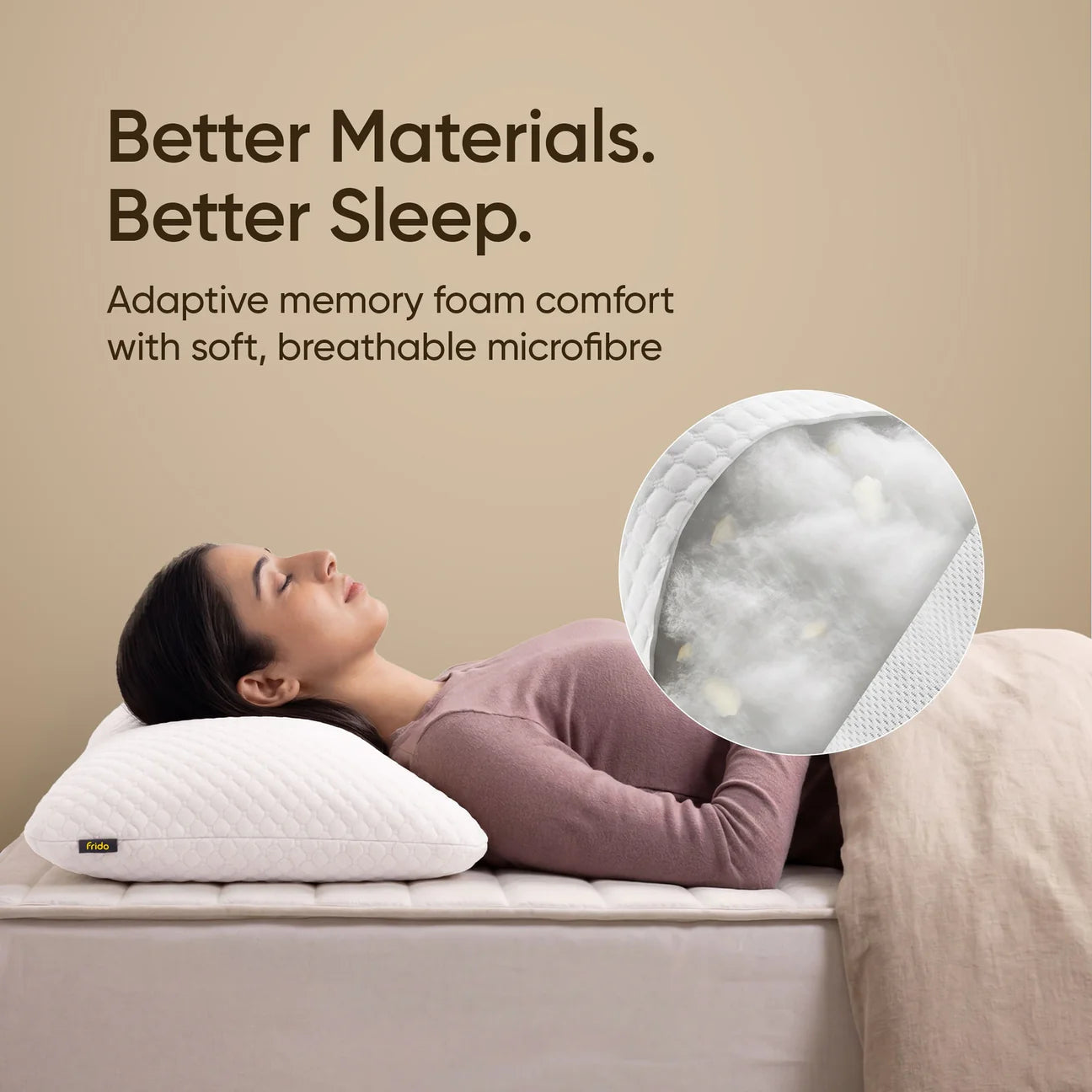 Frido Crescent Adjustable Pillow
