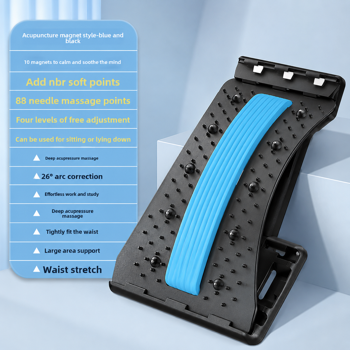 Lumbar Spine Stretching Massage Cushion for Back Support Vendula Care 09