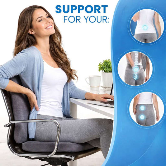 Memory Foam Seat Cushion for Tailbone and Back Pain Relief vendula care 02