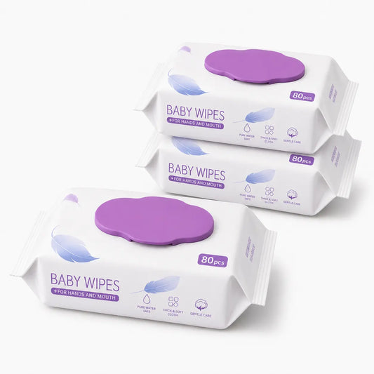 Thick Pearl Texture Baby Wet Wipes for Soft, Gentle Cleaning Vendula Care 1