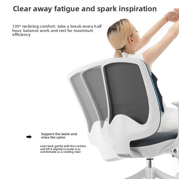Ergonomic Mesh Office Chair with Rollers 5
