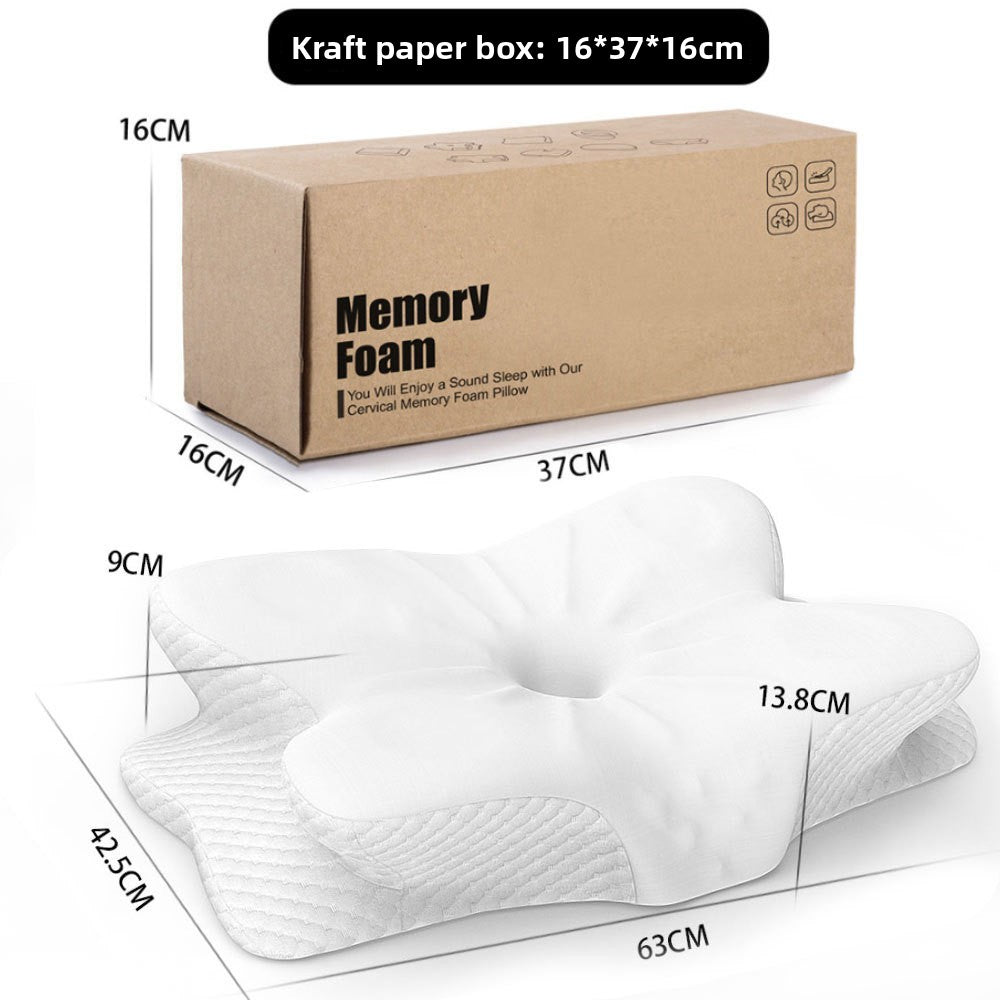 Memory Foam Cervical Butterfly Shape Pillow for Comfort