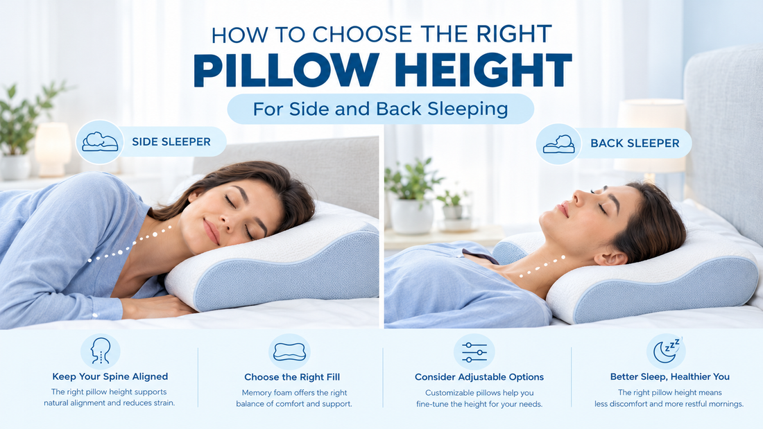 How to Choose the Right Pillow Height for Side and Back Sleeping
