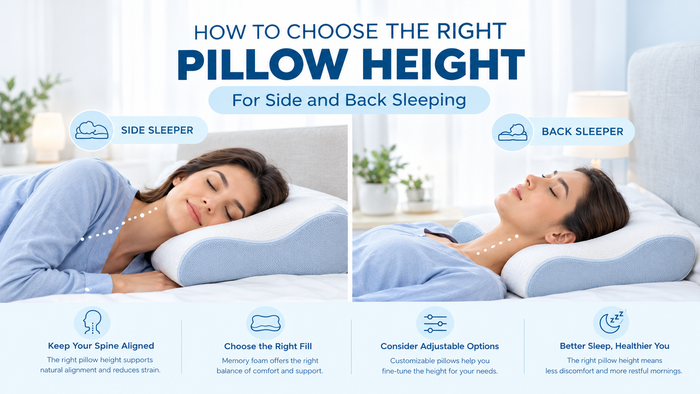 How to Choose the Right Pillow Height for Side and Back Sleeping