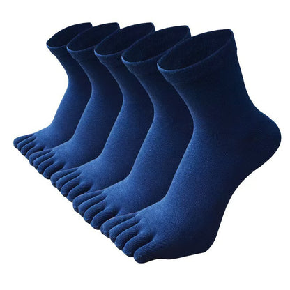Mens Five Toe Breathable Sports Socks for Daily Comfort Fits