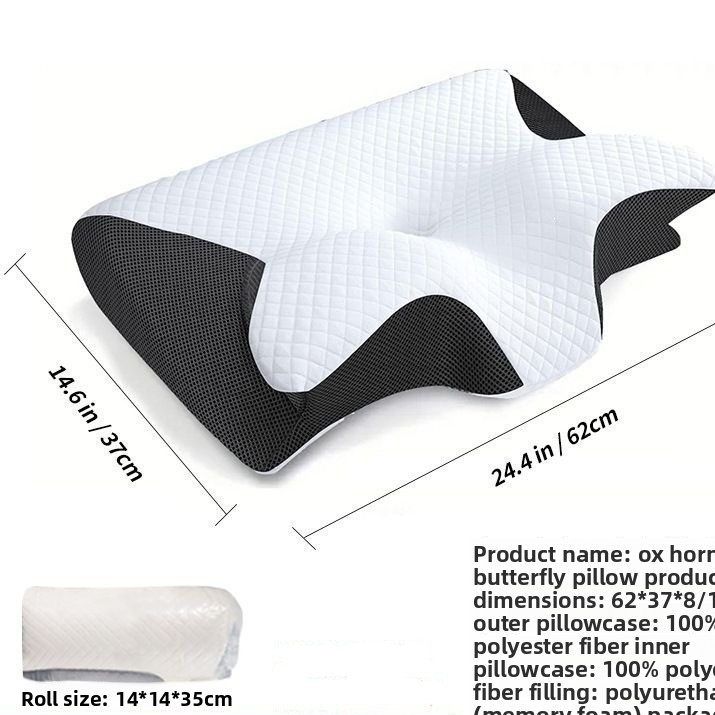 Butterfly Shape Memory Foam Cervical Pillow for Neck Support