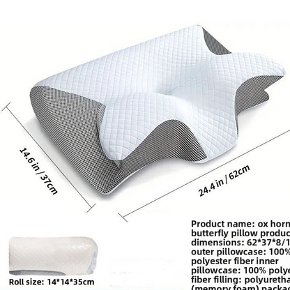 Butterfly Shape Memory Foam Cervical Pillow for Neck Support