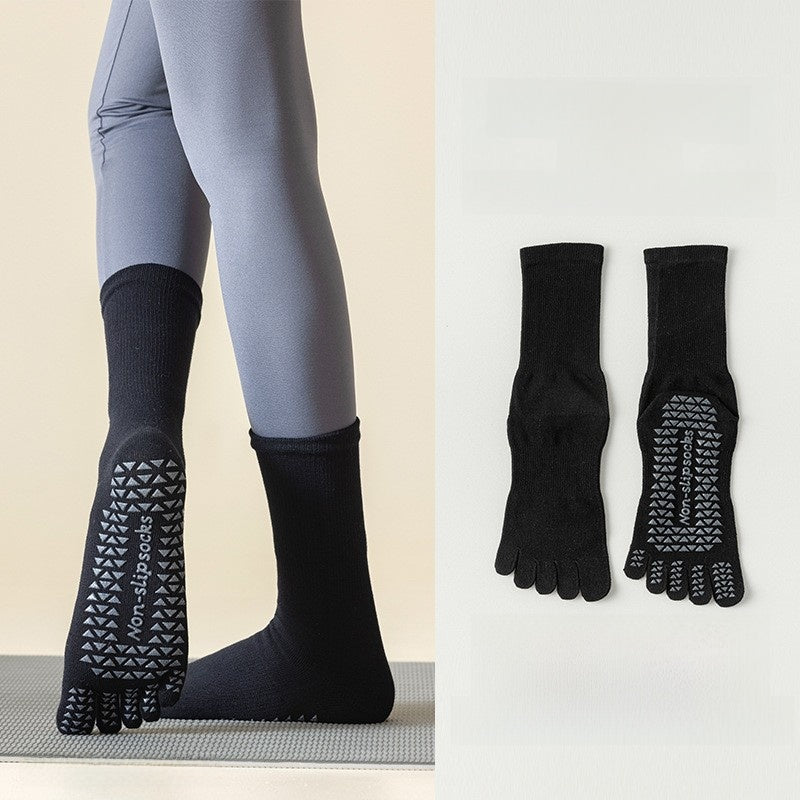 Non Slip Yoga Five Toe Socks for Better Grip Comfort Fit