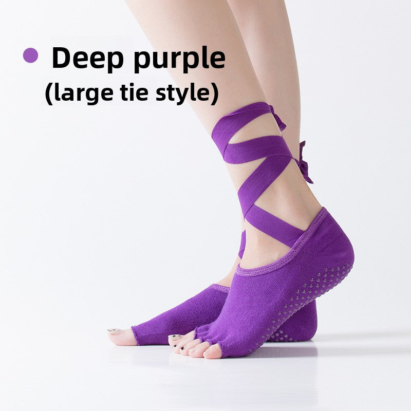 Five Toe Non Slip Yoga Socks for Better Grip Comfort Fit