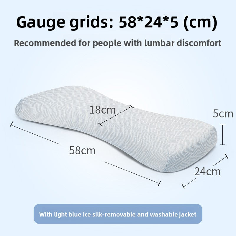 Natural Latex Lumbar Support Pillow for Lower Back Comfort