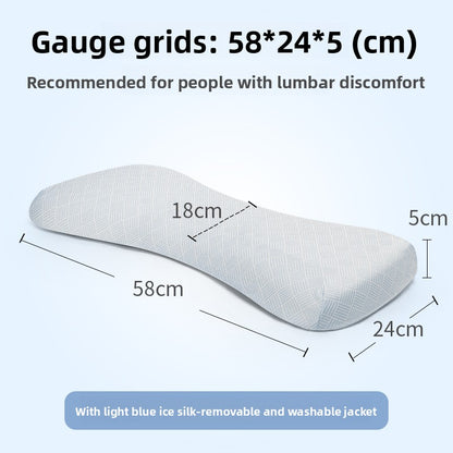 Natural Latex Lumbar Support Pillow for Lower Back Comfort