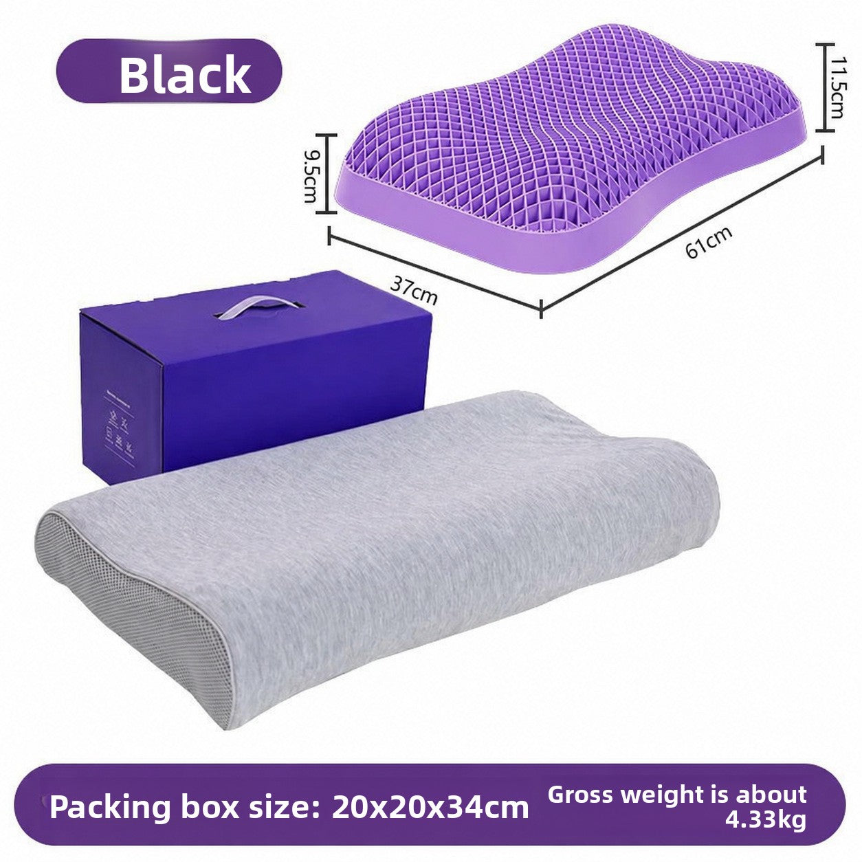 Ergonomic Breathable Cervical Support Pillow for Neck Pain