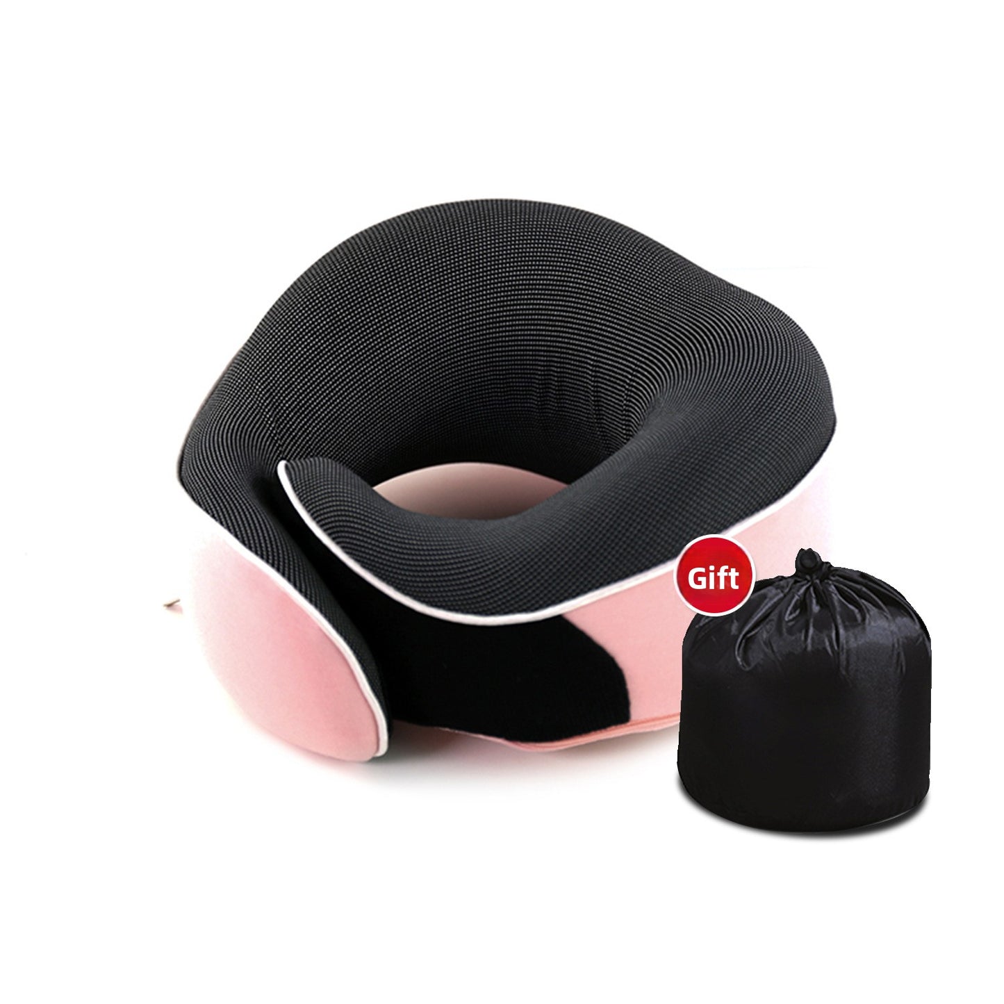 Memory Foam U-Shape Neck Pillow with Storage Box