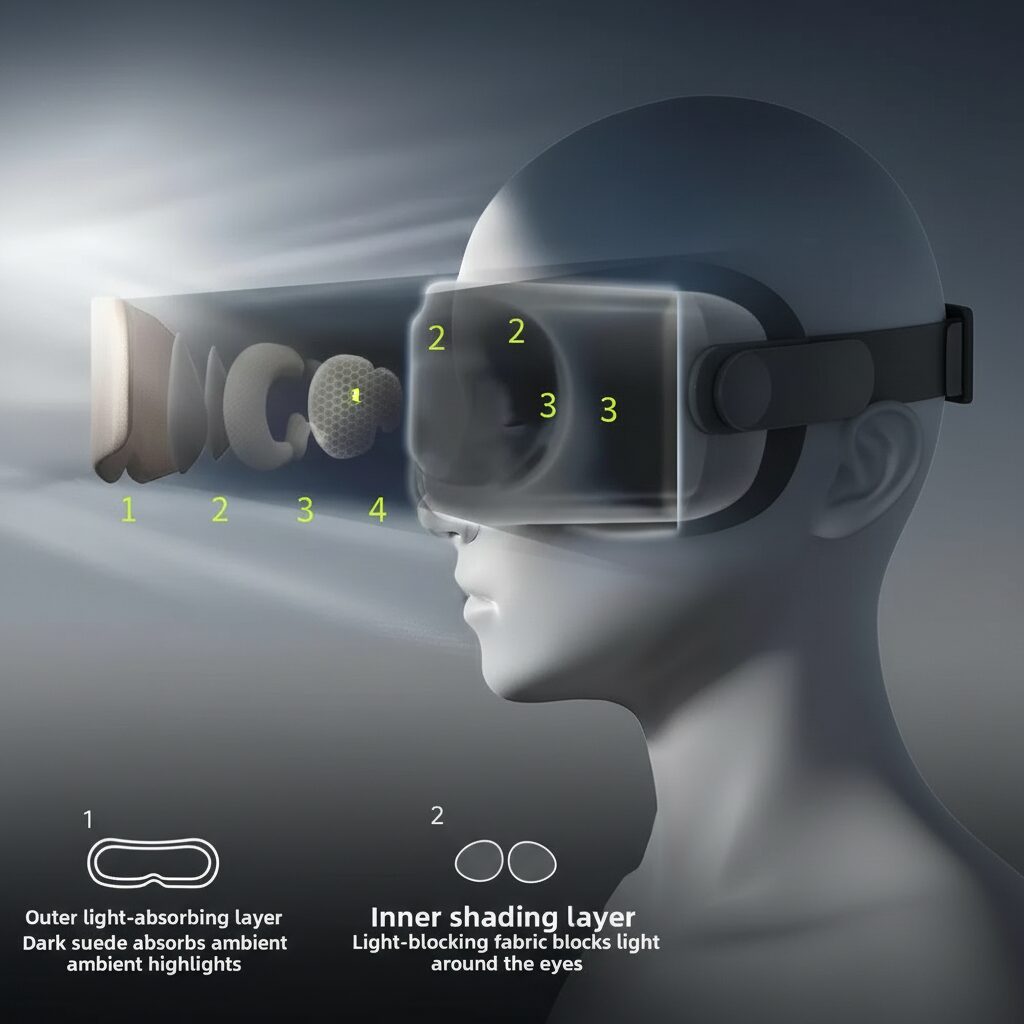 3D Blackout Sleep Eye Mask with Zero Eye Pressure Design vendula Care 8