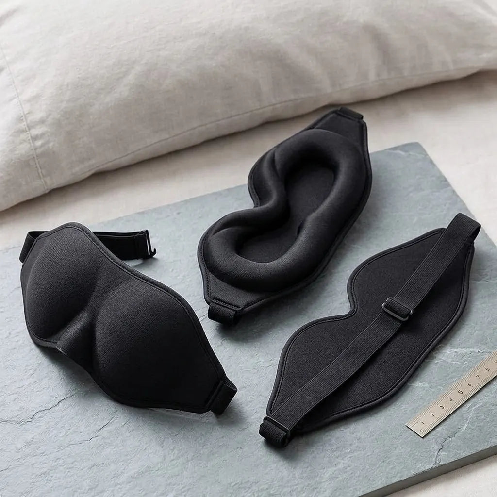 3D Contoured Sleep Eye Mask for Total Blackout & Comfort Vendula Care (9)