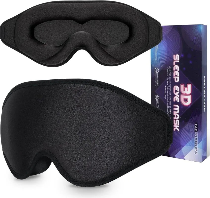 3D Contoured Sleep Eye Mask for Travel and Nap Light Block Vendula  Care 7