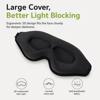 3D Eye Mask with Stereo Light-Blocking for Restful Sleep Vendula Care 11