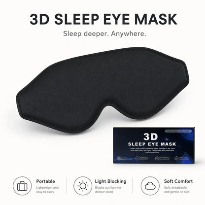 3D Eye Mask with Stereo Light-Blocking for Restful Sleep Vendula Care 5