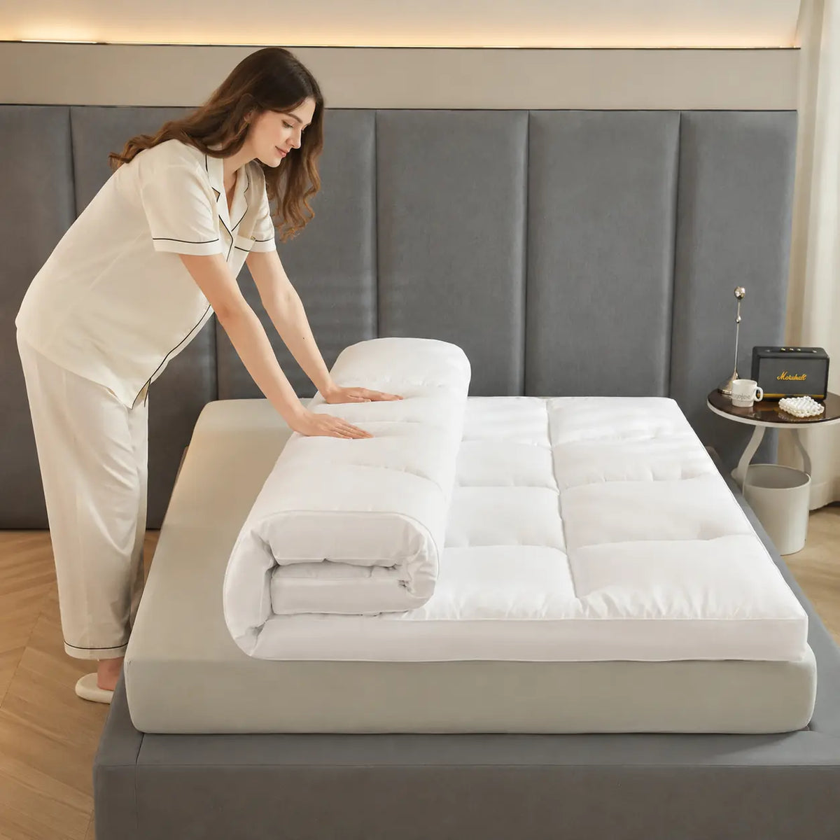 3D Mattress Pad with Polyester Filling for Extra Comfort Vendula Care 02