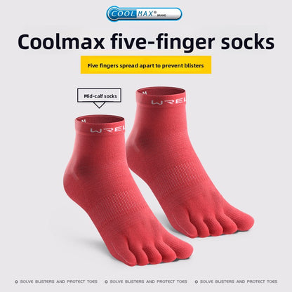 Professional Five Toe Running Socks Comfort Performance Fit