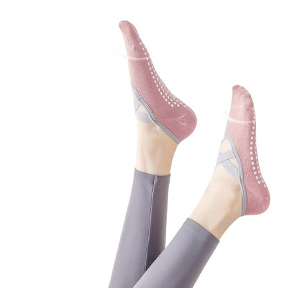 Women's Non Slip Yoga Socks with Silicone Grip Comfort Fit