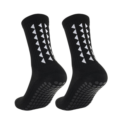 Men's Sports Socks Mid Calf Non Slip Running Socks Comfort