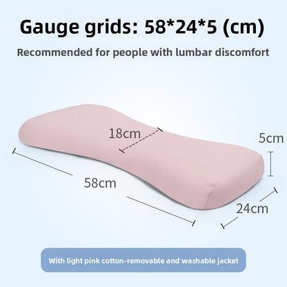 Natural Latex Lumbar Support Pillow for Lower Back Comfort
