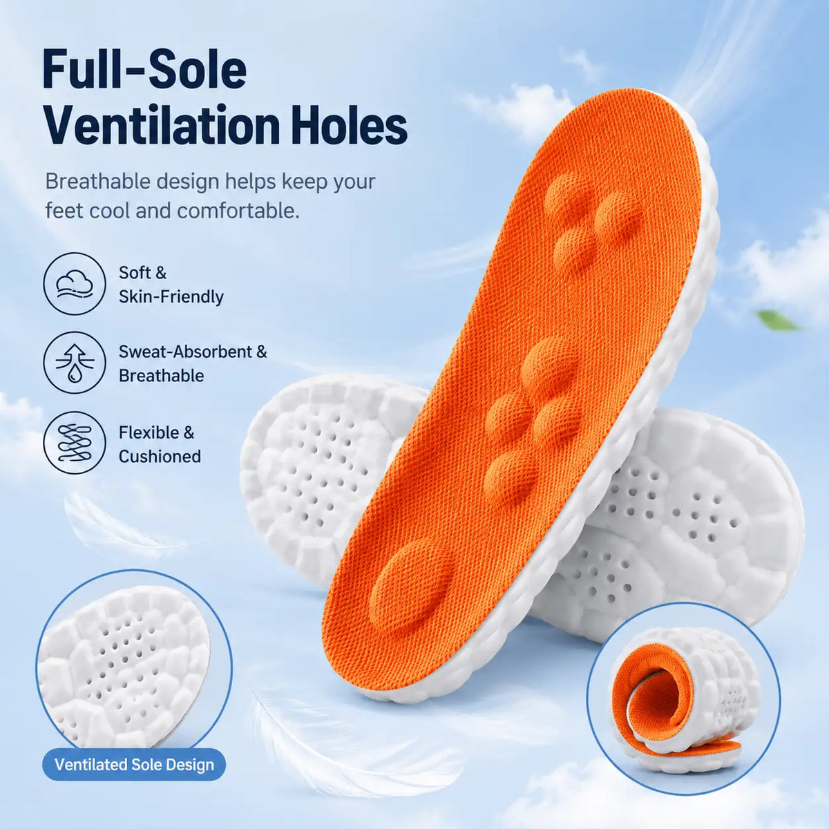 4D Cloud Insoles with Soft, Squishy Feel for All-Day Comfort Vendula Care 11