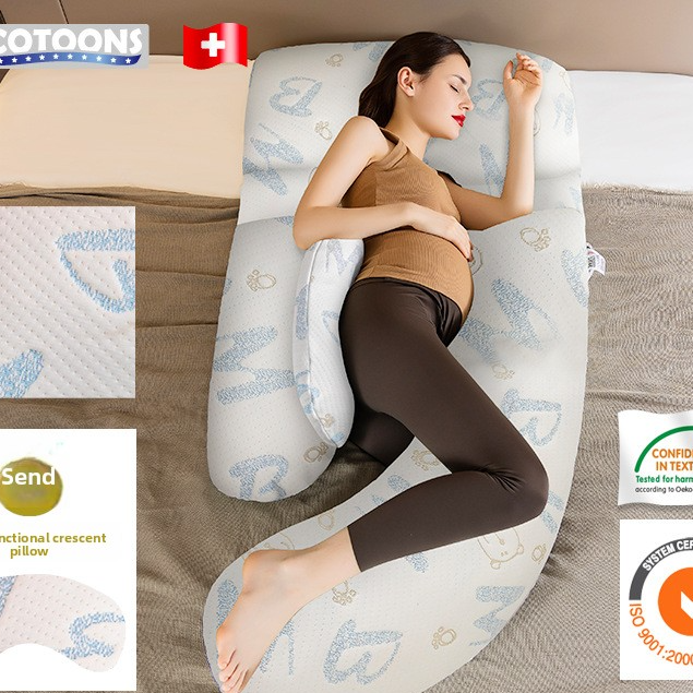 Ergonomic Maternity Support Pillow for Side Sleeping Comfort