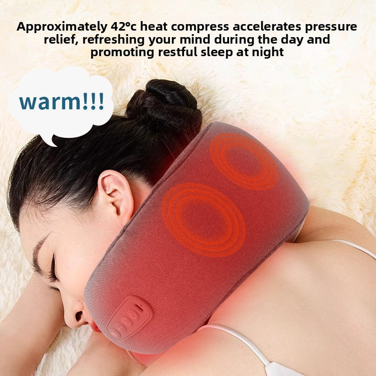 U-Shaped Inflatable Neck Massager Pillow for Comfort