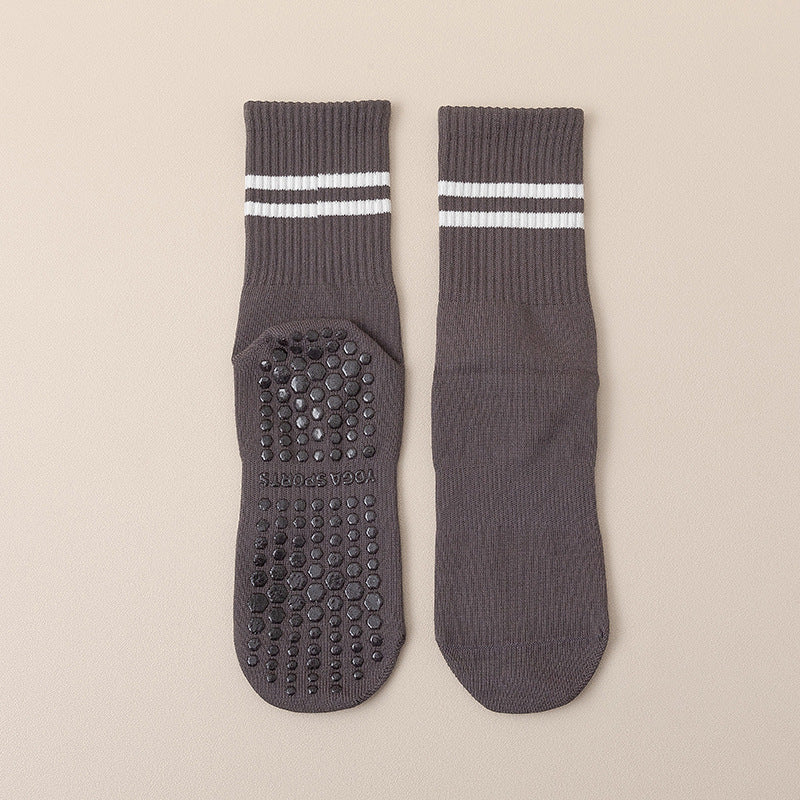 Non Slip Yoga Socks with Five Toe Design for Better Grip Fit