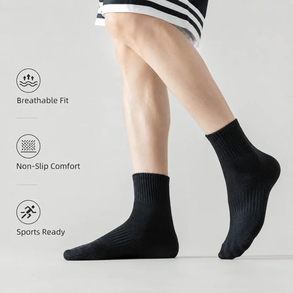 5PCS Cotton Breathable Athletic Socks for All-Day Comfort Vendula Care 03