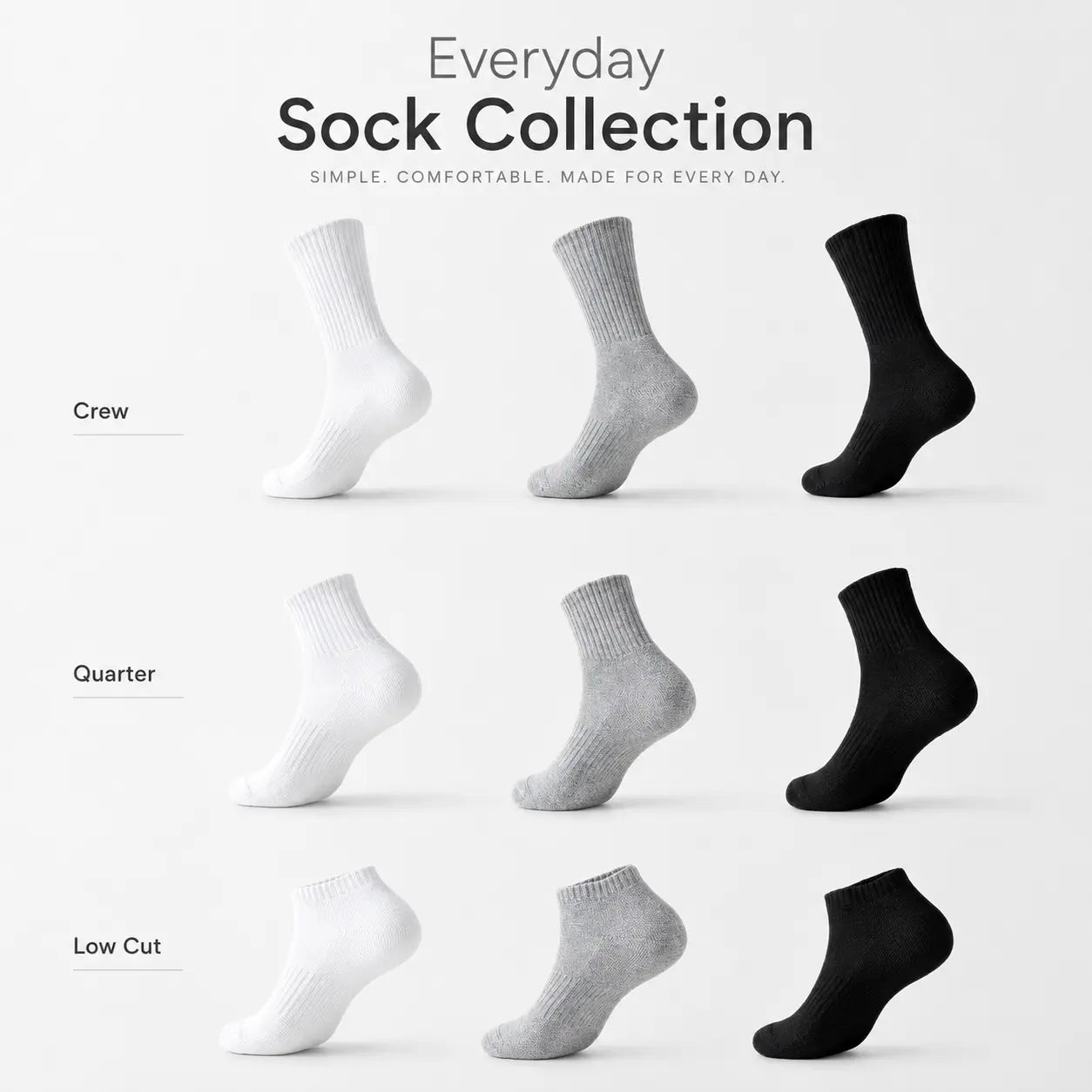 5PCS Cotton Breathable Athletic Socks for All-Day Comfort Vendula Care 05
