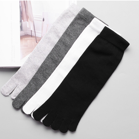 Men's Breathable Cotton Five Toe Socks for Daily Comfort Fit
