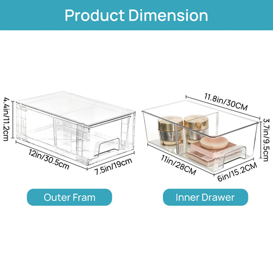 Detachable Transparent Storage Box 1