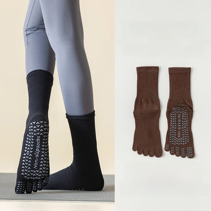 Non Slip Yoga Five Toe Socks for Better Grip Comfort Fit