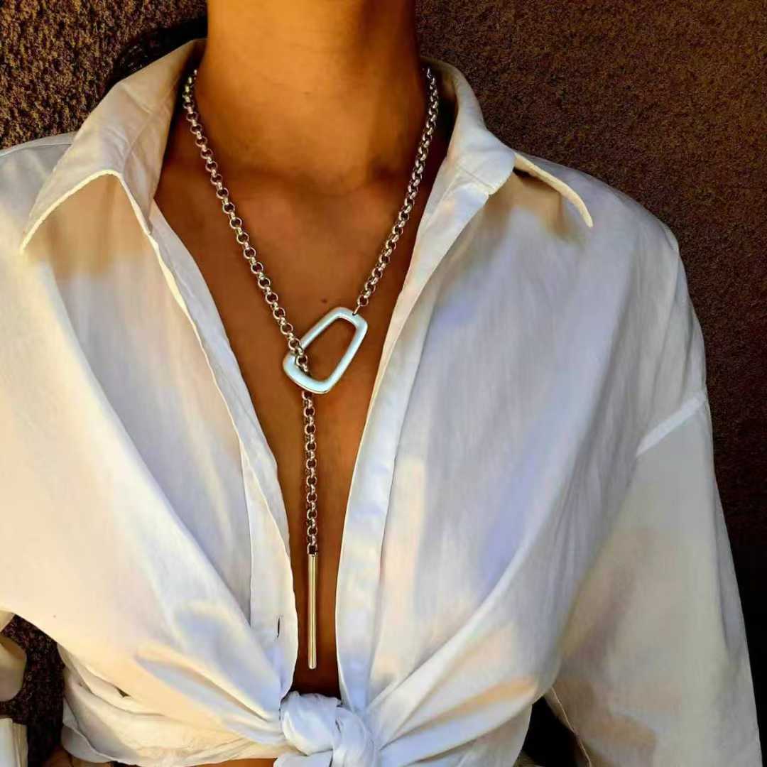 Adjustable Slide Chain Heart Necklace Jewelry 2