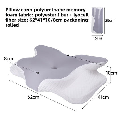 Ergonomic Memory Foam Cervical Support Pillow