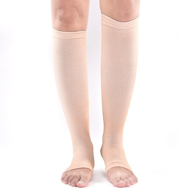 Open Toe Compression Socks Elastic Sports Socks Men Women